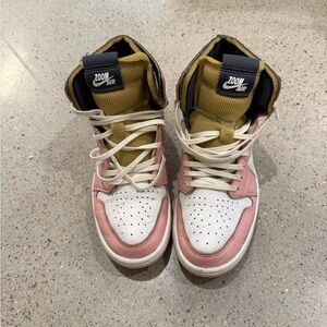 Nike Pink and White Zoom Air Sneakers
